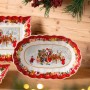Блюдо овальное Toy's Fantasy Bowl Санта и дети 29x19x5,5