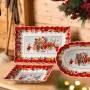 Блюдо овальное Toy's Fantasy Bowl Санта и дети 29x19x5,5