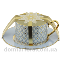 Чашка з блюдцем чайна форма Ідилія малюнок Азур 1