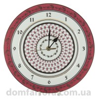 Часы  декоративный 270 мм форма Европейская 2 рисунок Сетка-Блюз