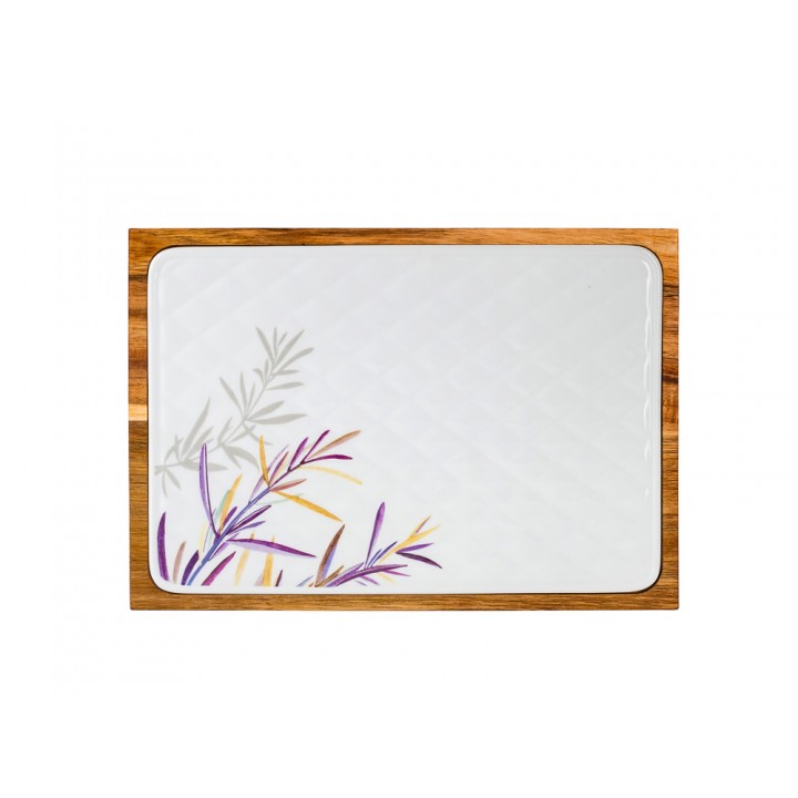 Доска сырная форма Стандартная рисунок Розмарин (в упаковке)