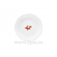 Розетка для варенья форма Наташа рисунок Коралл