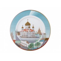 Тарелка декоративная 265 мм рисунок Воссозданный храм -2
