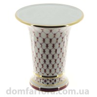 Ваза для цветов форма Ампирная рисунок Сетка-блюз